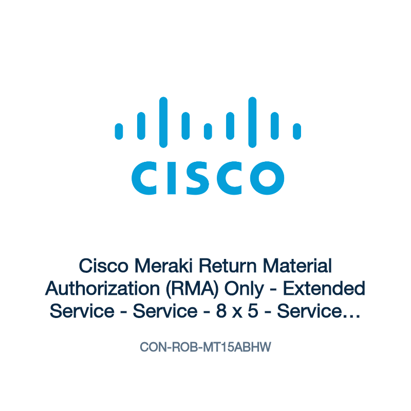 CON-ROB-MT15ABHW: Cisco Meraki Return Material Authorization (RMA) Only