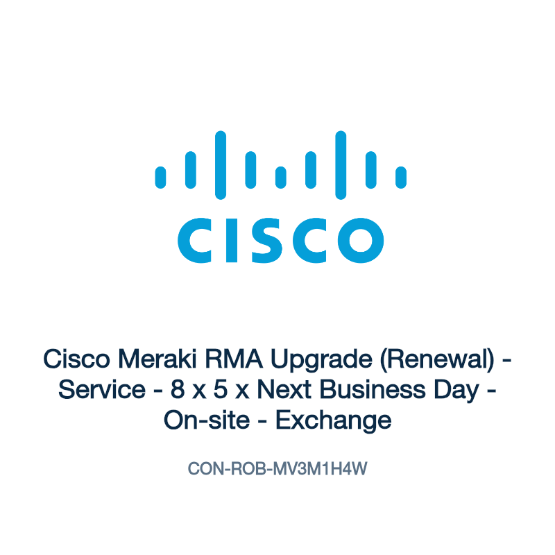 CON-ROB-MV3M1H4W: Cisco Meraki RMA Upgrade (Renewal)