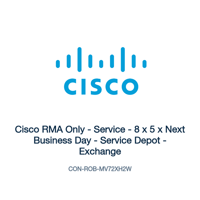 CON-ROB-MV72XH2W: Cisco RMA Only - Service - 8 x 5 x Next Business Day - Service Depot