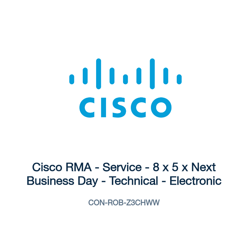 CON-ROB-Z3CHWW: Cisco RMA - Service - 8 x 5 x Next Business Day - Technical -