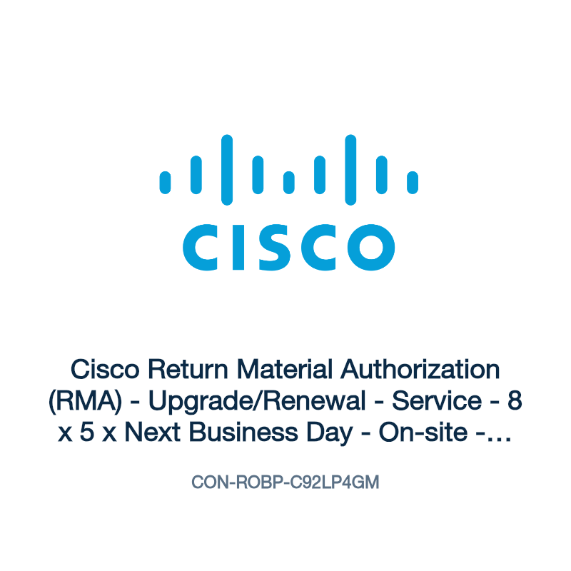 CON-ROBP-C92LP4GM: Cisco Return Material Authorization (RMA)