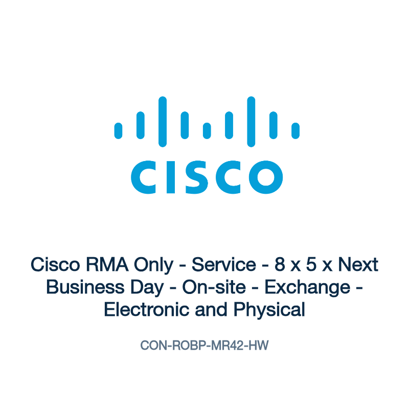 CON-ROBP-MR42-HW: Cisco RMA Only - Service - 8 x 5 x Next Business Day - On-site -
