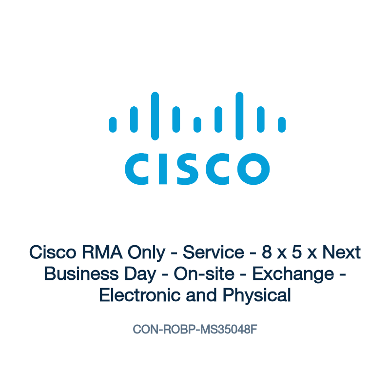 CON-ROBP-MS35048F: Cisco RMA Only - Service - 8 x 5 x Next Business Day - On-site -