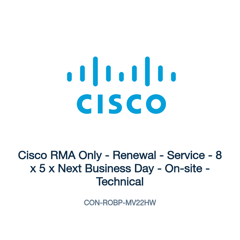 CON-ROBP-MV22HW: Cisco RMA Only - Renewal - Service - 8 x 5 x Next Business Day -