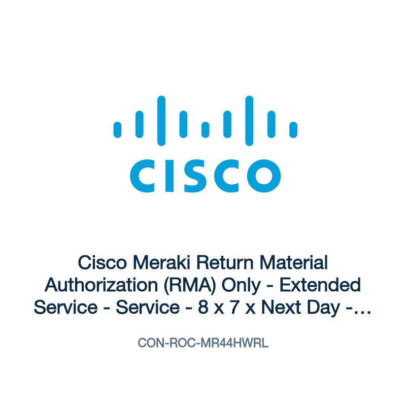 CON-ROC-MR44HWRL: Cisco Meraki Return Material Authorization (RMA) Only
