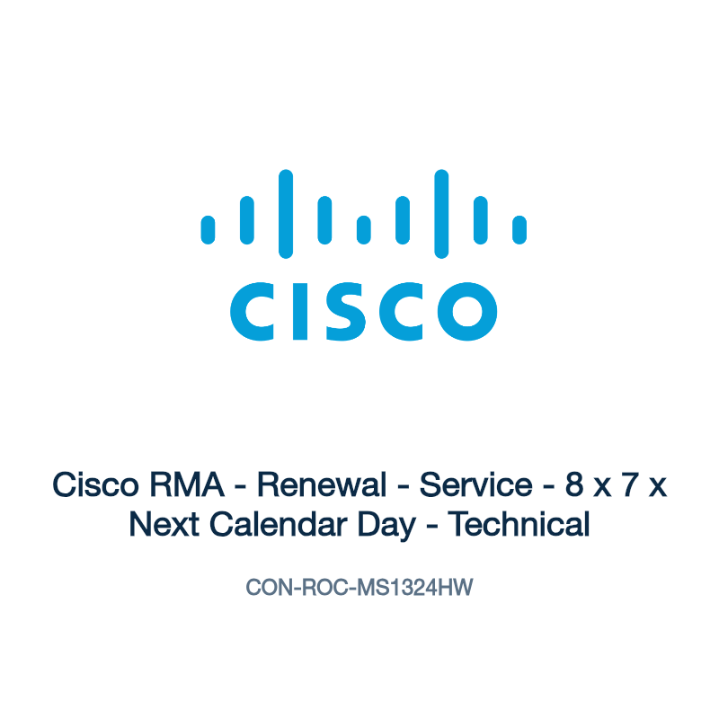 CON-ROC-MS1324HW: Cisco RMA - Renewal - Service - 8 x 7 x Next Calendar Day - Technical