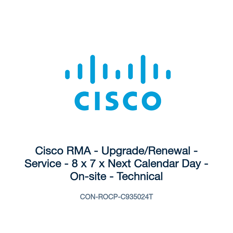 CON-ROCP-C935024T: Cisco RMA - Upgrade/Renewal - Service - 8 x 7 x Next Calendar Day -