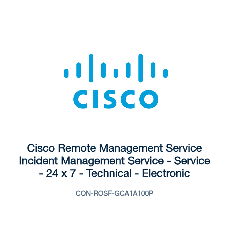 CON-ROSF-GCA1A100P: Cisco Remote Management Service Incident Management Service