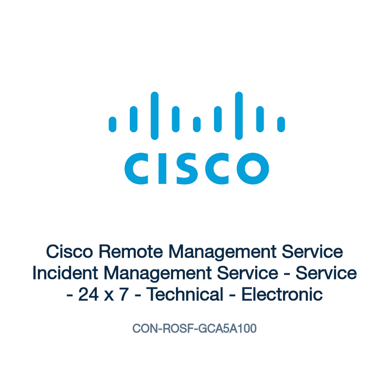 CON-ROSF-GCA5A100: Cisco Remote Management Service Incident Management Service