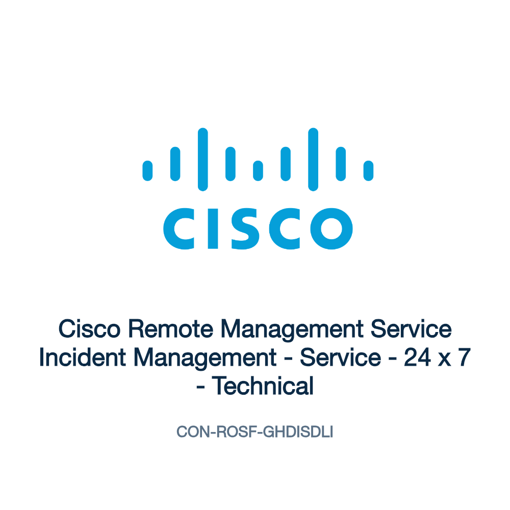 CON-ROSF-GHDISDLI: Cisco Remote Management Service Incident Management