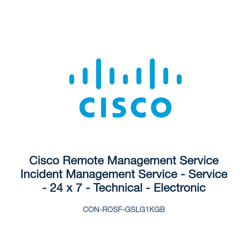 CON-ROSF-GSLG1KGB: Cisco Remote Management Service Incident Management Service