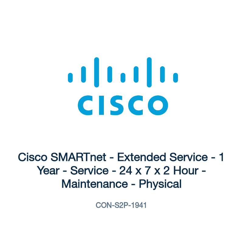 CON-S2P-1941: Cisco SMARTnet - Extended Service - 1 Year - Service - 24 x 7 x 2 Hour