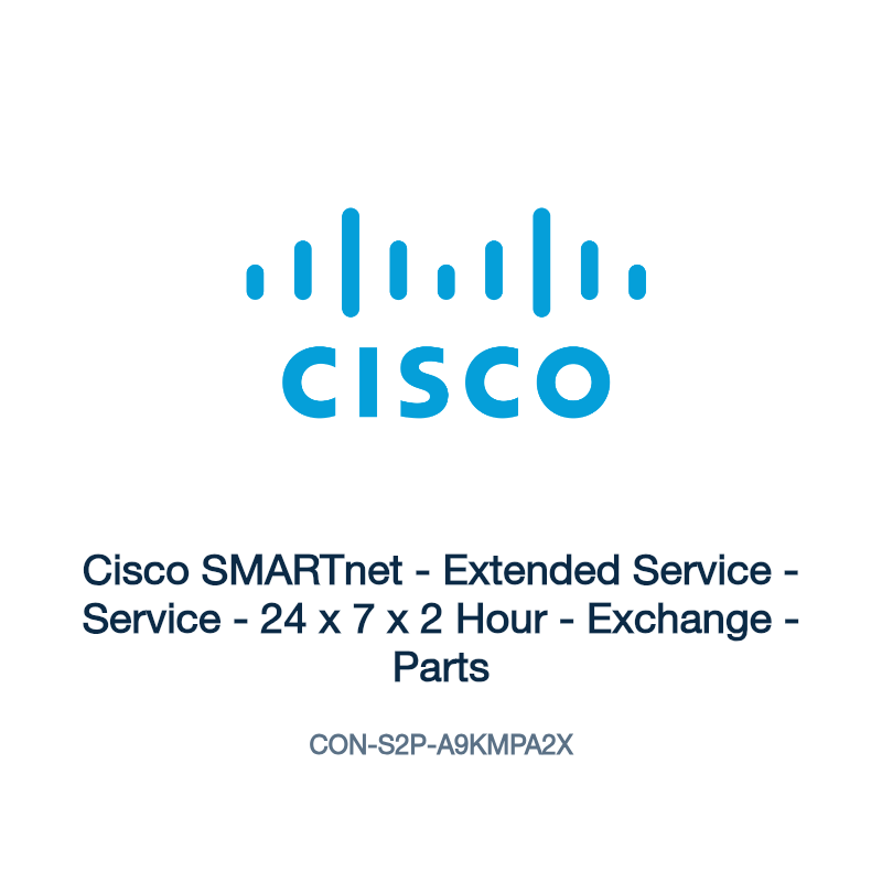 CON-S2P-A9KMPA2X: Cisco SMARTnet - Extended Service - Service - 24 x 7 x 2 Hour -
