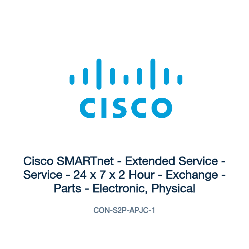 CON-S2P-APJC-1: Cisco SMARTnet - Extended Service - Service - 24 x 7 x 2 Hour -