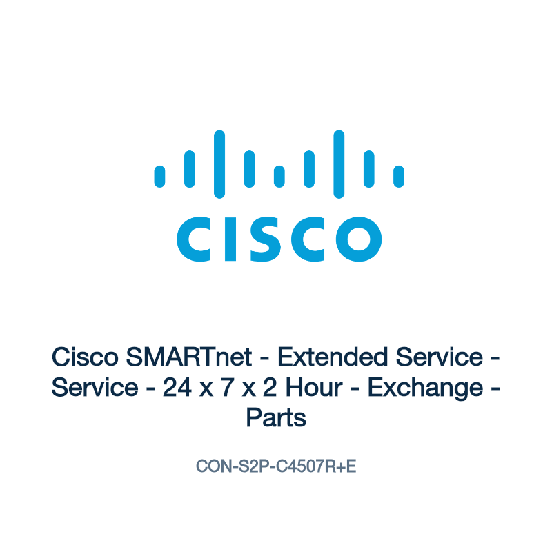 CON-S2P-C4507R+E: Cisco SMARTnet - Extended Service - Service - 24 x 7 x 2 Hour -