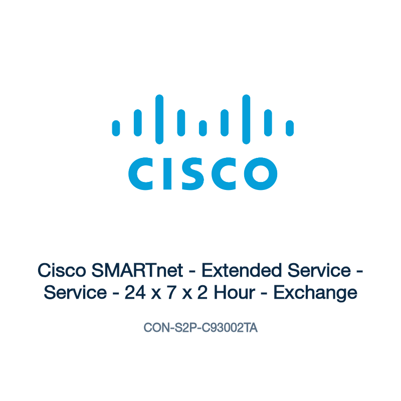 CON-S2P-C93002TA: Cisco SMARTnet - Extended Service - Service - 24 x 7 x 2 Hour -
