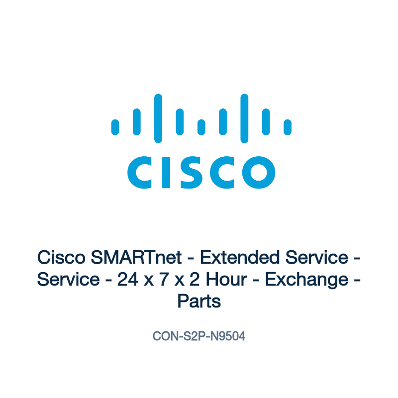 CON-S2P-N9504: Cisco SMARTnet - Extended Service - Service - 24 x 7 x 2 Hour -
