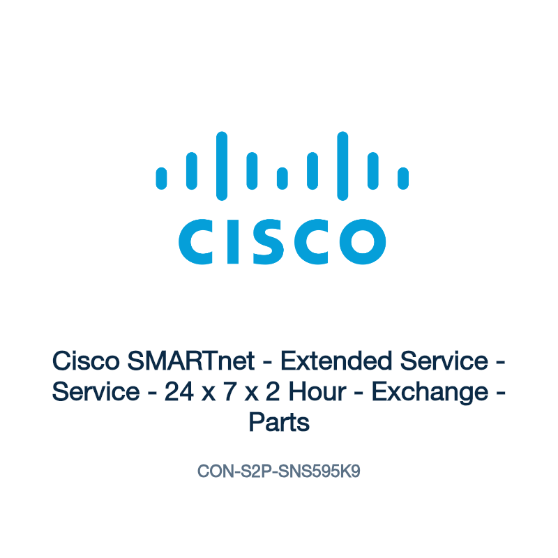 CON-S2P-SNS595K9: Cisco SMARTnet - Extended Service - Service - 24 x 7 x 2 Hour -