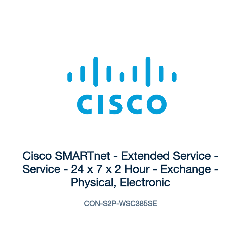 CON-S2P-WSC385SE: Cisco SMARTnet - Extended Service - Service - 24 x 7 x 2 Hour -