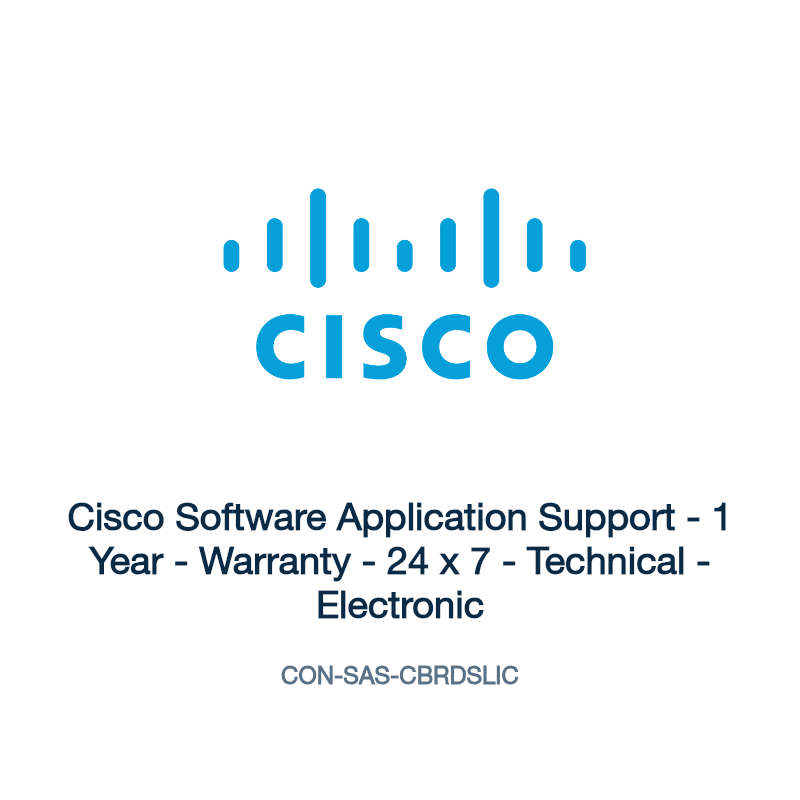 CON-SAS-CBRDSLIC: Cisco Software Application Support