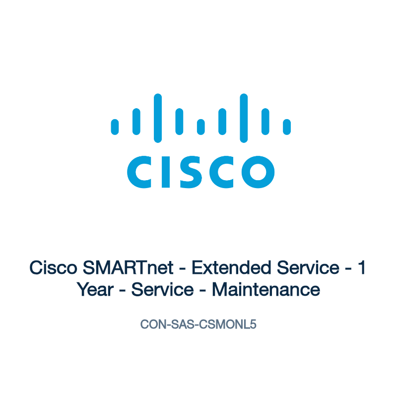 CON-SAS-CSMONL5: Cisco SMARTnet - Extended Service - 1 Year - Service - Maintenance