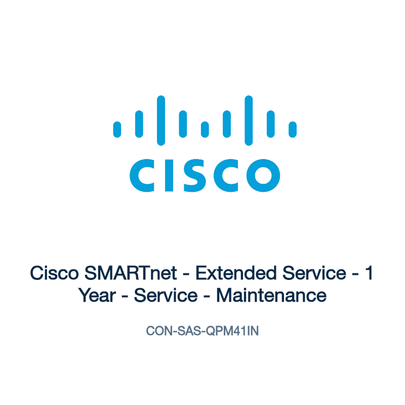 CON-SAS-QPM41IN: Cisco SMARTnet - Extended Service - 1 Year - Service - Maintenance