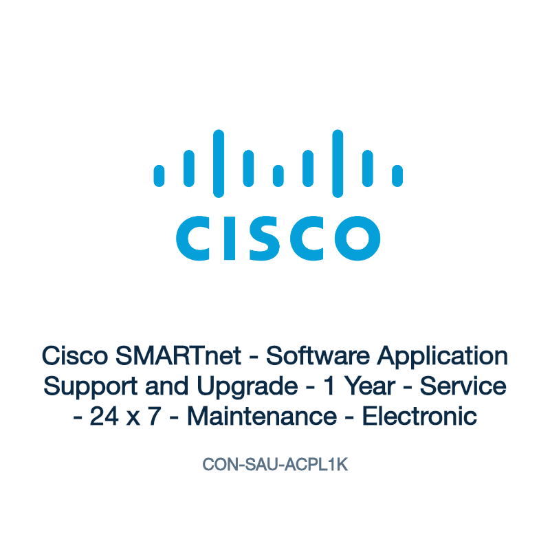 CON-SAU-ACPL1K: Cisco SMARTnet - Software Application Support and Upgrade - 1 Year -