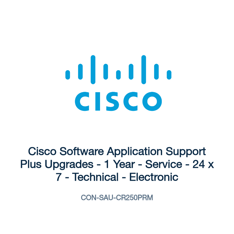 CON-SAU-CR250PRM: Cisco Software Application Support Plus Upgrades