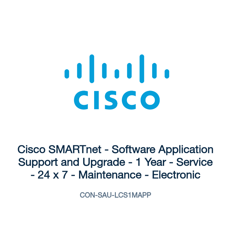 CON-SAU-LCS1MAPP: Cisco SMARTnet - Software Application Support and Upgrade - 1 Year -