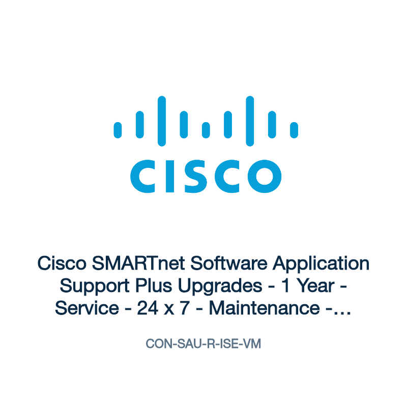 CON-SAU-R-ISE-VM: Cisco SMARTnet Software Application Support Plus Upgrades