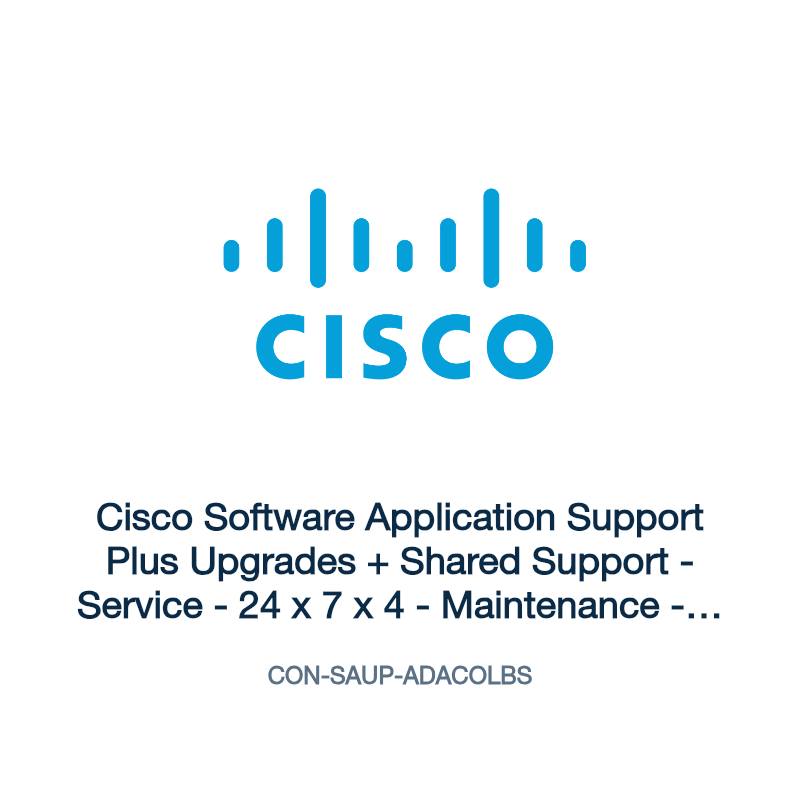 CON-SAUP-ADACOLBS: Cisco Software Application Support Plus Upgrades + Shared Support