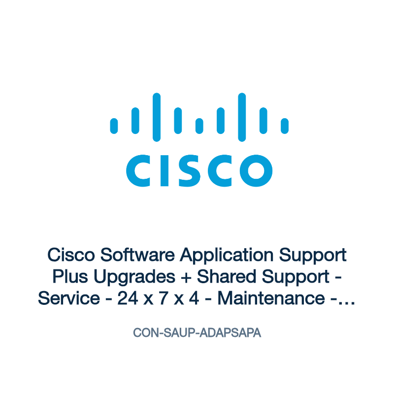 CON-SAUP-ADAPSAPA: Cisco Software Application Support Plus Upgrades + Shared Support