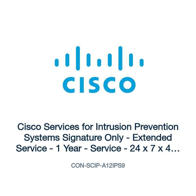 CON-SCIP-A12IPS9: Cisco Services for Intrusion Prevention Systems Signature Only
