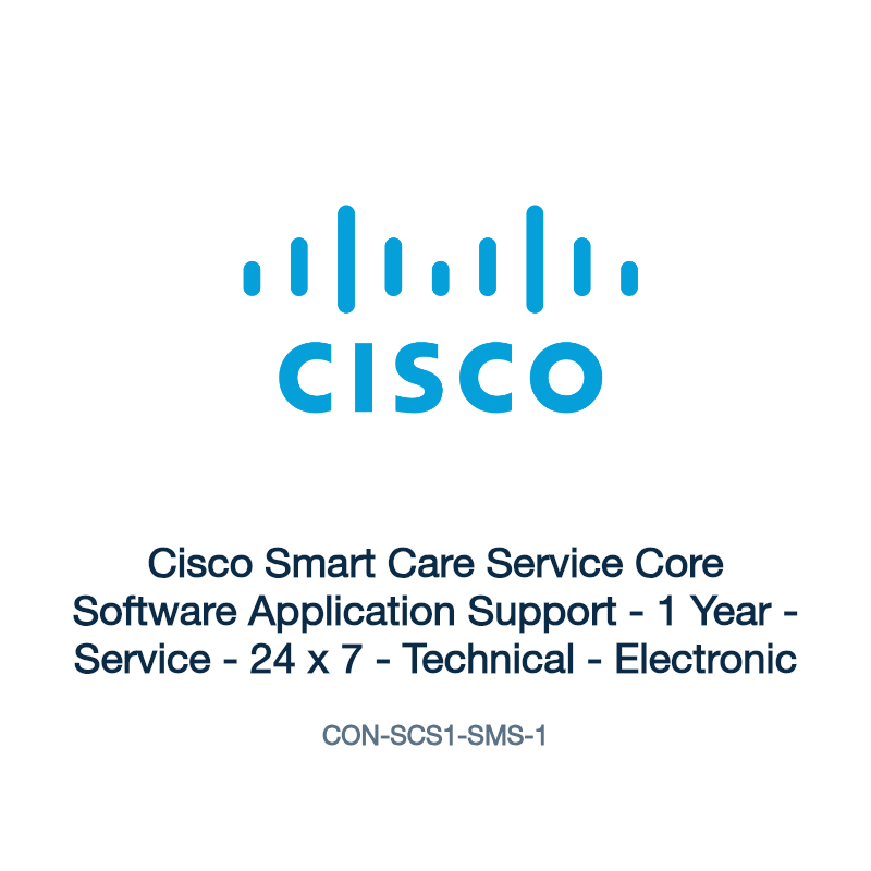 CON-SCS1-SMS-1: Cisco Smart Care Service Core Software Application Support