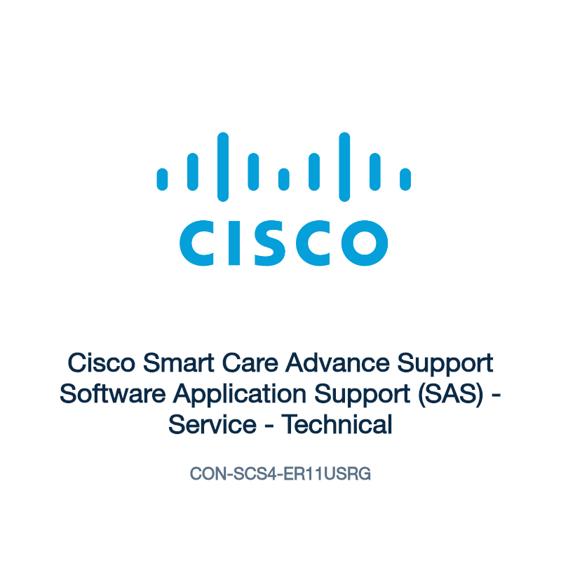 CON-SCS4-ER11USRG: Cisco Smart Care Advance Support Software Application Support (SAS)