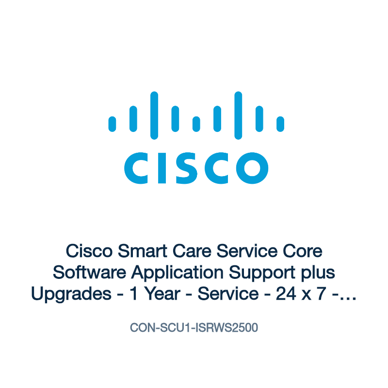 CON-SCU1-ISRWS2500: Cisco Smart Care Service Core Software Application Support plus