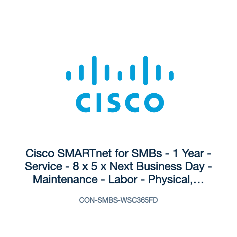 CON-SMBS-WSC365FD: Cisco SMARTnet for SMBs