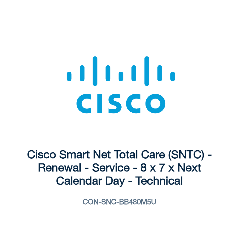 CON-SNC-BB480M5U: Cisco Smart Net Total Care (SNTC)