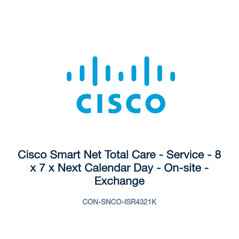 CON-SNCO-ISR4321K: Cisco Smart Net Total Care