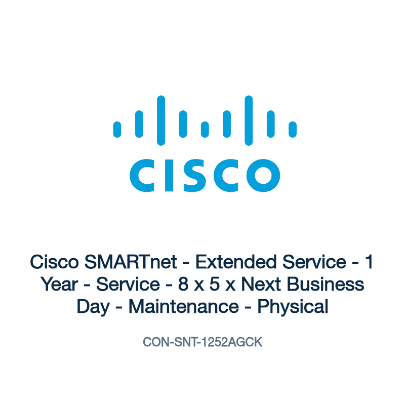 CON-SNT-1252AGCK: Cisco SMARTnet - Extended Service - 1 Year - Service