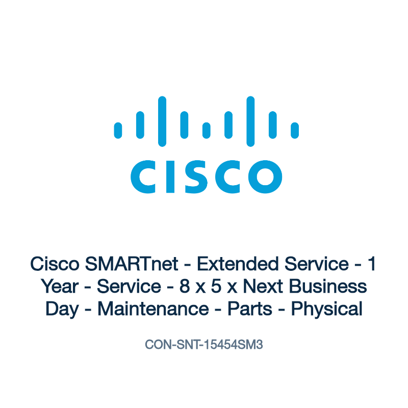 CON-SNT-15454SM3: Cisco SMARTnet - Extended Service - 1 Year - Service