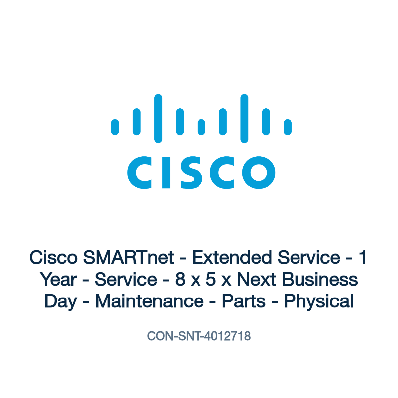 CON-SNT-4012718: Cisco SMARTnet - Extended Service - 1 Year - Service