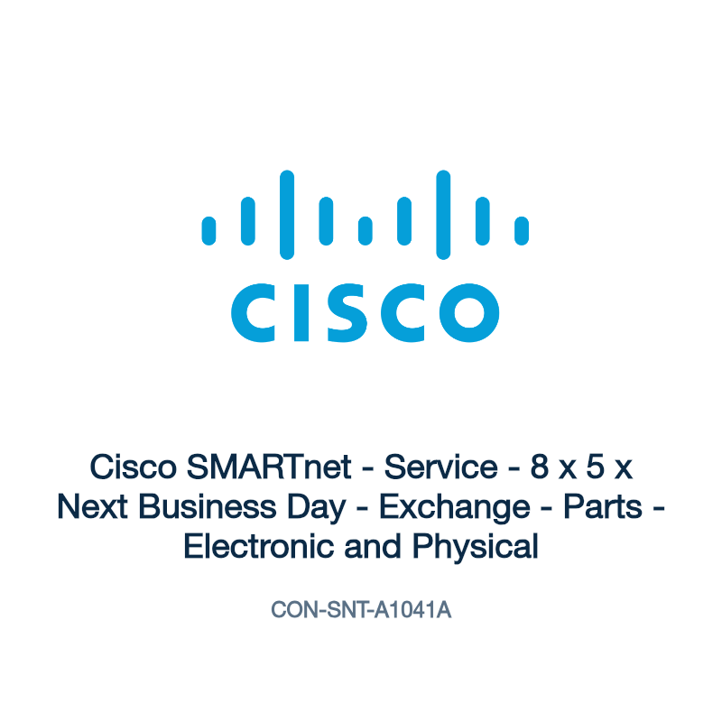 CON-SNT-A1041A: Cisco SMARTnet - Service - 8 x 5 x Next Business Day - Exchange -