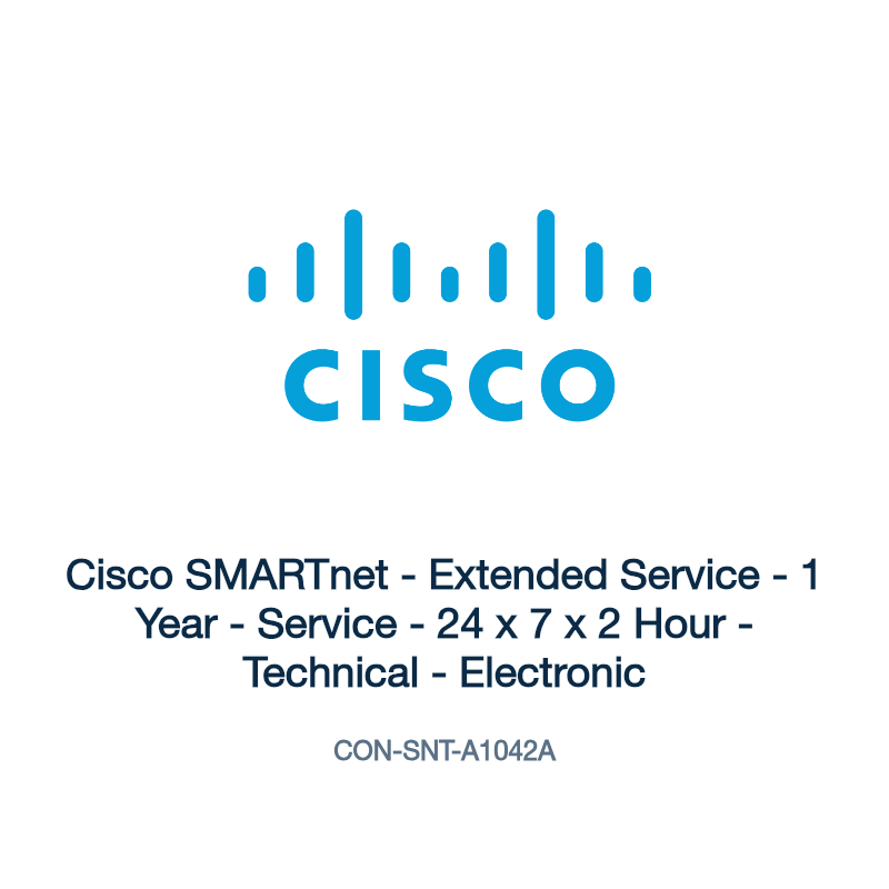 CON-SNT-A1042A: Cisco SMARTnet - Extended Service - 1 Year - Service - 24 x 7 x 2 Hour
