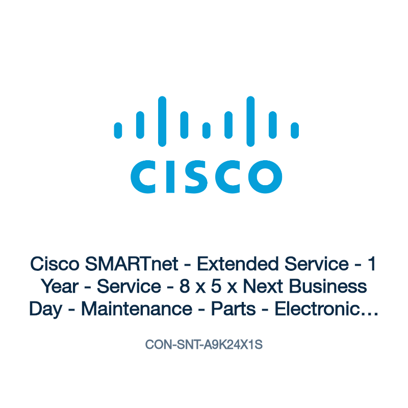 CON-SNT-A9K24X1S: Cisco SMARTnet - Extended Service - 1 Year - Service