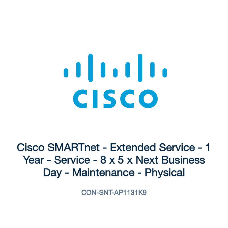 CON-SNT-AP1131K9: Cisco SMARTnet - Extended Service - 1 Year - Service