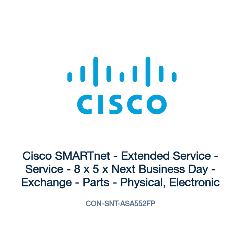 CON-SNT-ASA552FP: Cisco SMARTnet - Extended Service - Service - 8 x 5 x Next Business