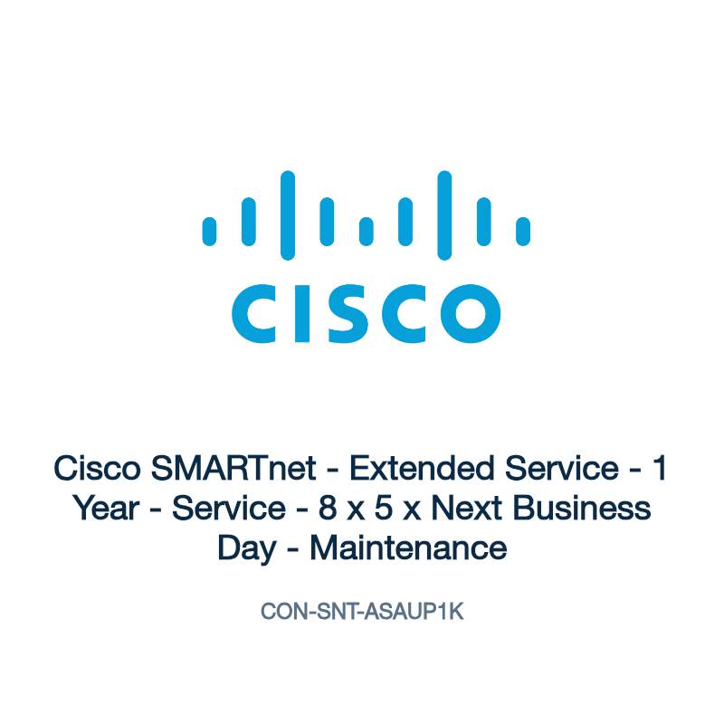CON-SNT-ASAUP1K: Cisco SMARTnet - Extended Service - 1 Year - Service