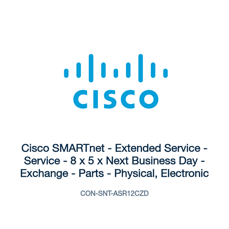 CON-SNT-ASR12CZD: Cisco SMARTnet - Extended Service - Service - 8 x 5 x Next Business