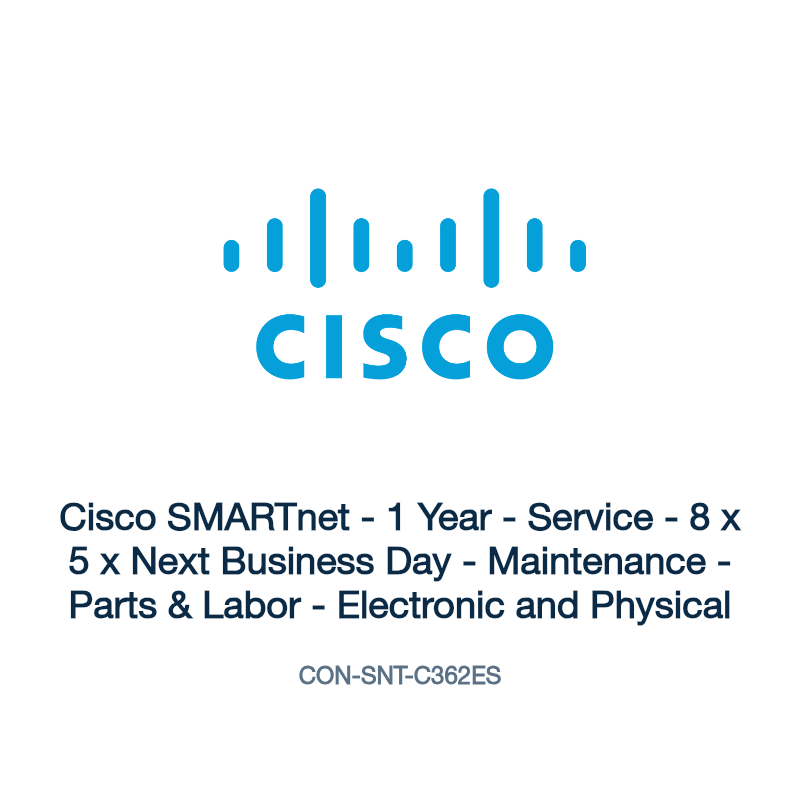 CON-SNT-C362ES: Cisco SMARTnet - 1 Year - Service - 8 x 5 x Next Business Day -